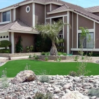 Artificial Turf Installation Lake Panasoffkee, Florida Landscaping, Front Yard Design