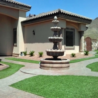 Fake Grass Ocala, Florida Paver Patio, Front Yard