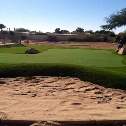 Installing Artificial Grass Citrus Hills, Florida Home Putting Green, Beautiful Backyards