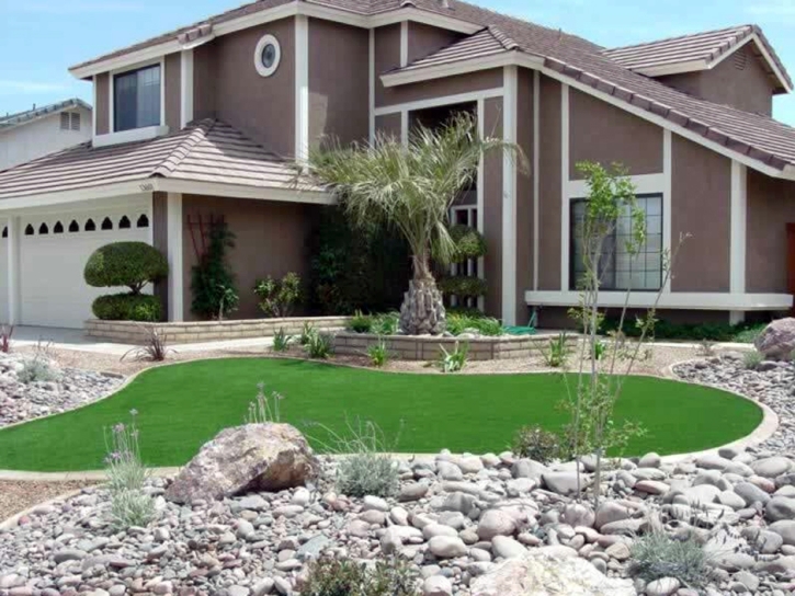 Artificial Turf Installation Lake Panasoffkee, Florida Landscaping, Front Yard Design