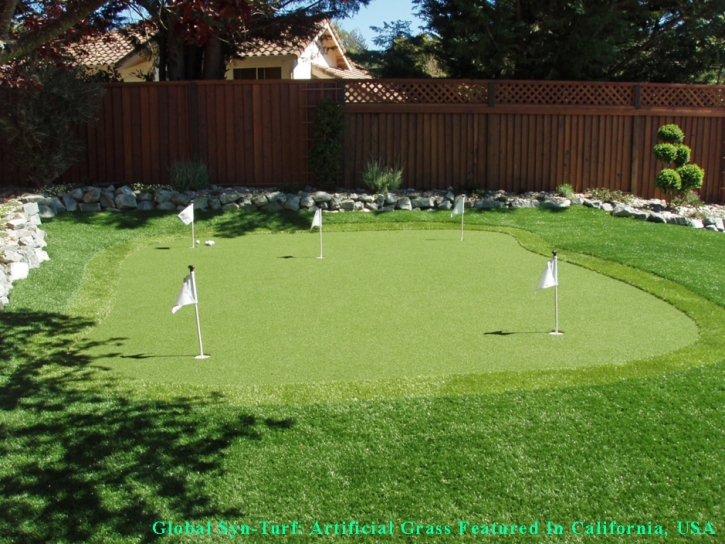 Artificial Turf Installation Ponte Vedra Beach, Florida Home Putting Green, Backyard