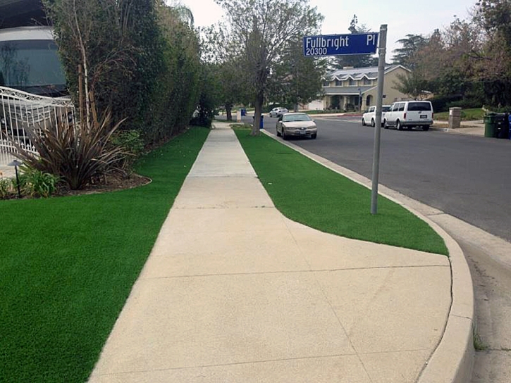 Artificial Turf Installation Saint Augustine Beach, Florida City Landscape, Front Yard